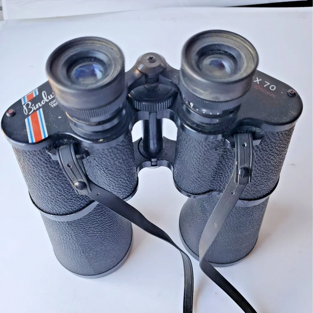 Vintage Binolux Binoculars 7x30 100ft/1000yds Clean Optics Sports Bird watching